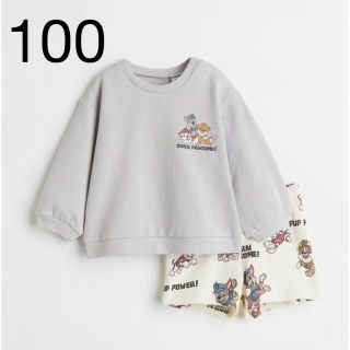 エイチアンドエム(H&M)の専用　新品未開封　パウパトロール　スウェット　シャツ＆ショートパンツ　100(Tシャツ/カットソー)