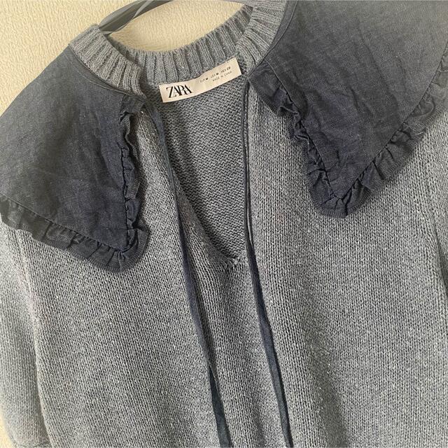 ZARA(ザラ)のZARA 襟付きニット レディースのトップス(ニット/セーター)の商品写真