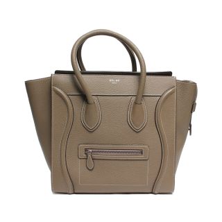 セリーヌ(celine)の美品 セリーヌ CELINE レザーハンドバッグ レディース(ハンドバッグ)