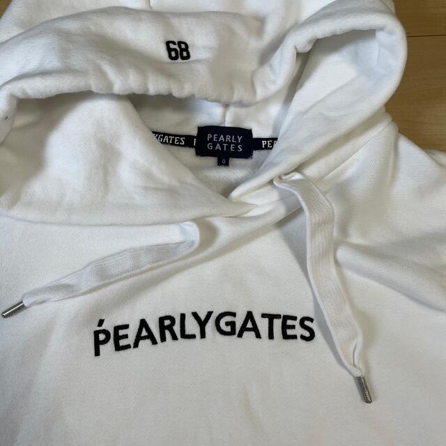 PEARLY GATES ♛︎ 裏起毛フードパーカー白