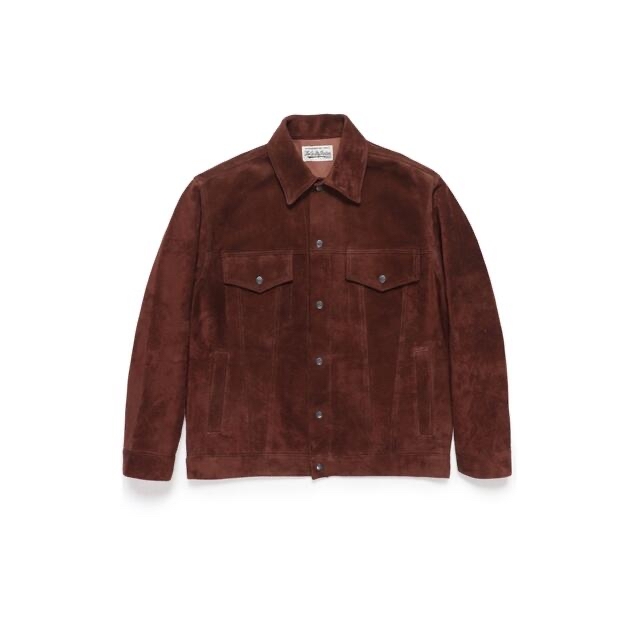 タグ付き WACKO MARIA SUEDE LEATHER COAT M