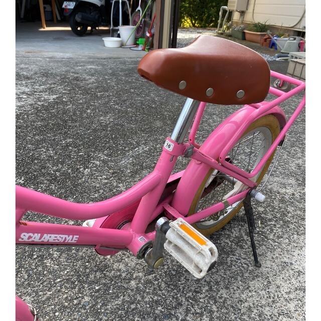 美品 補助輪付き自転車 16インチ ピンク 【超歓迎】 スポーツ