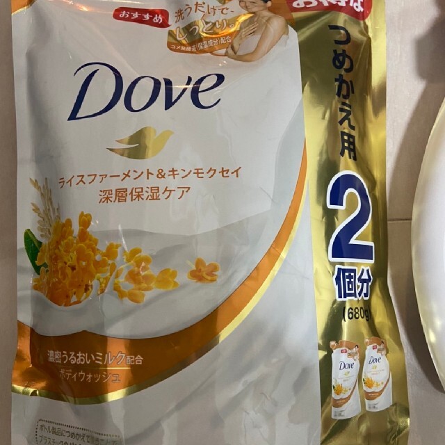 Unilever(ユニリーバ)のダヴ ボディウォッシュ   金木犀　キンモクセイ　本体　つめかえ用　まとめ売り コスメ/美容のボディケア(ボディソープ/石鹸)の商品写真