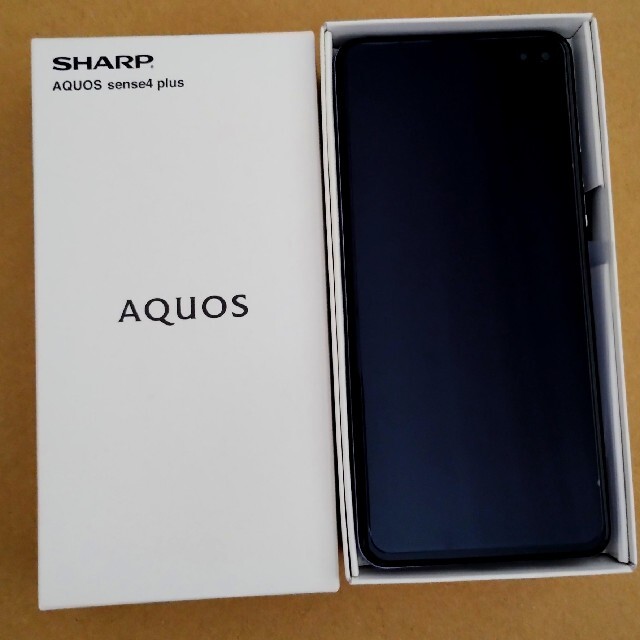 【美品】AQUOS sense4 plus パープル128GB【simフリー】