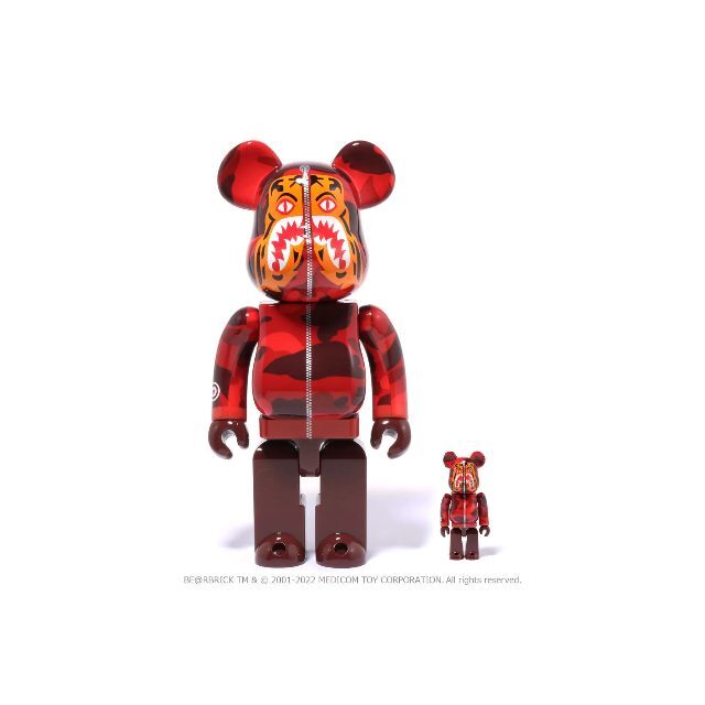 フィギュアBE@RBRICK BAPE CAMO TIGER 100％ & 400％