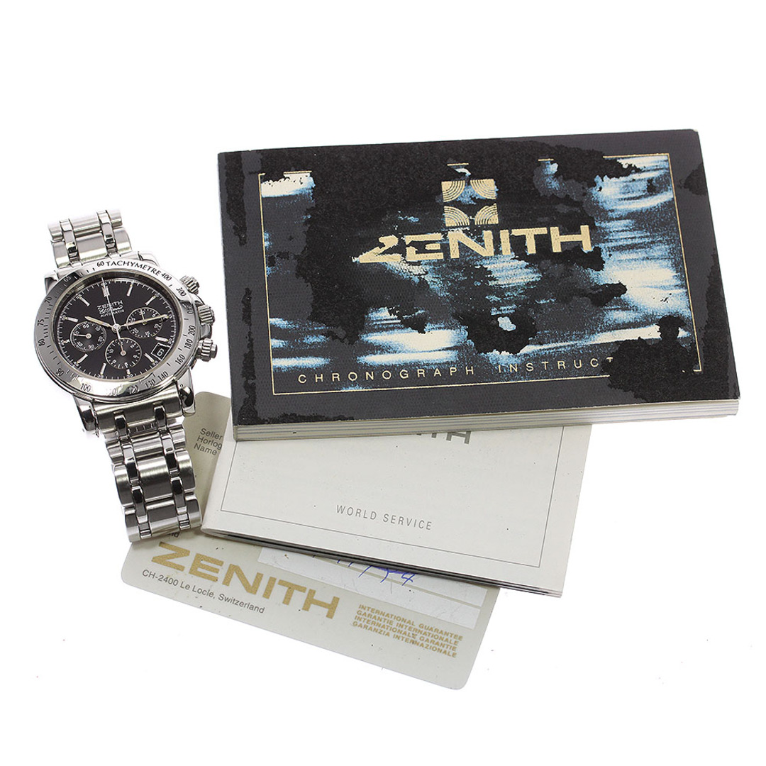 ☆良品 【ZENITH】ゼニス クラス エルプリメロ クロノグラフ 02.0501.400 自動巻き メンズ_732608【ev10】