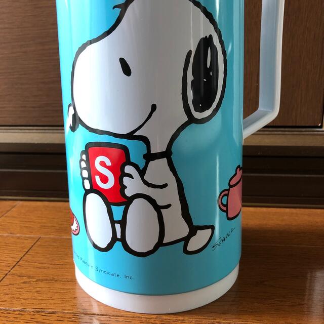 SNOOPY(スヌーピー)のスヌーピー   卓上ポット　魔法瓶　青　ハンドジャグ スマホ/家電/カメラの生活家電(電気ポット)の商品写真