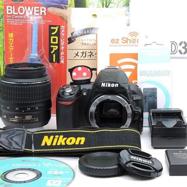 Nikon D3100☆スマホ転送OK&即日発送☆ガイド機能つきカメラ♪3095