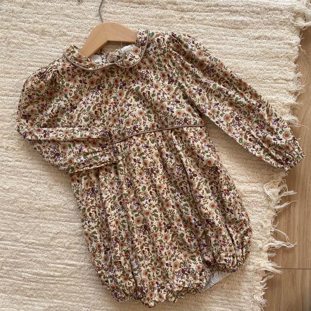 【kids】little cotton clothes ロンパース キッズ/ベビー/マタニティのベビー服(~85cm)(ロンパース)の商品写真