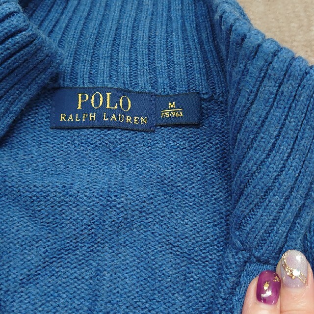 POLO RALPH LAUREN(ポロラルフローレン)の美品　綿ニット メンズのトップス(ニット/セーター)の商品写真