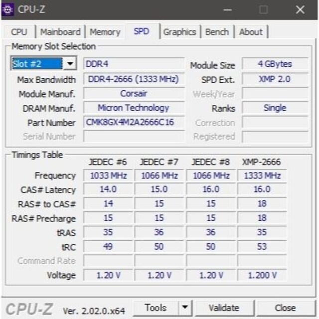 CORSAIR 16GB (8GBx2) DDR4-2666 (432 6