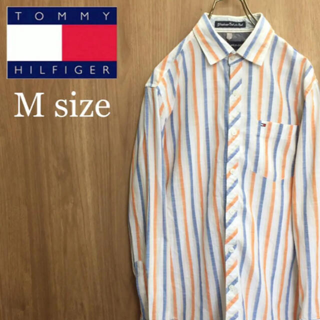 TOMMY HILFIGER(トミーヒルフィガー)の【TOMMY HILFIGER】トミーヒルフィガー☆刺繍ロゴ コットン シャツ メンズのトップス(シャツ)の商品写真