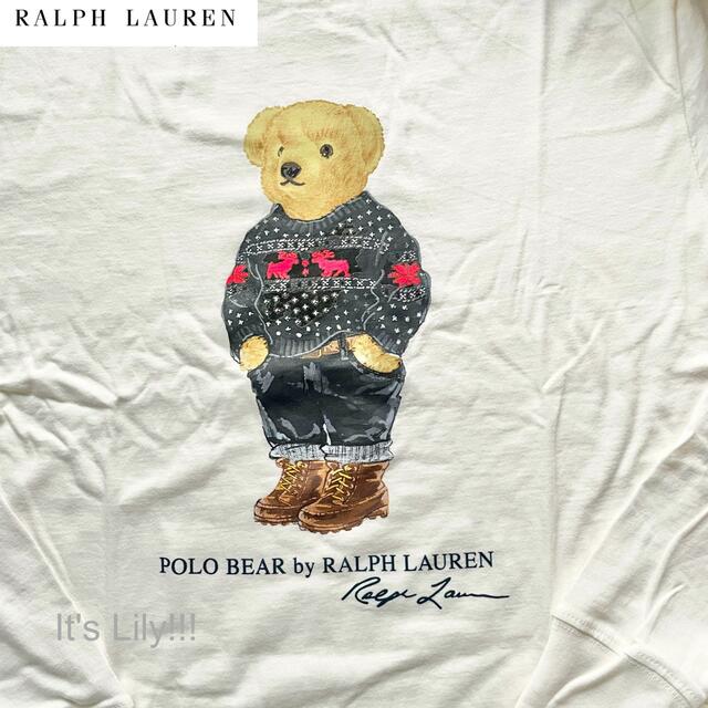 Ralph Lauren(ラルフローレン)の大人もL160cmラルフローレン ポロベア 長袖　メンズS レディースM メンズのトップス(Tシャツ/カットソー(七分/長袖))の商品写真