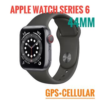 アップルウォッチ(Apple Watch)のApple Watch Series 6-44mm GPS+セルラーブラック(その他)