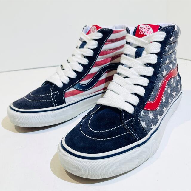 VANS - VANS/バンズ☆SK8-HI/スケハイ☆星条旗・アメリカ☆赤紺白 ...