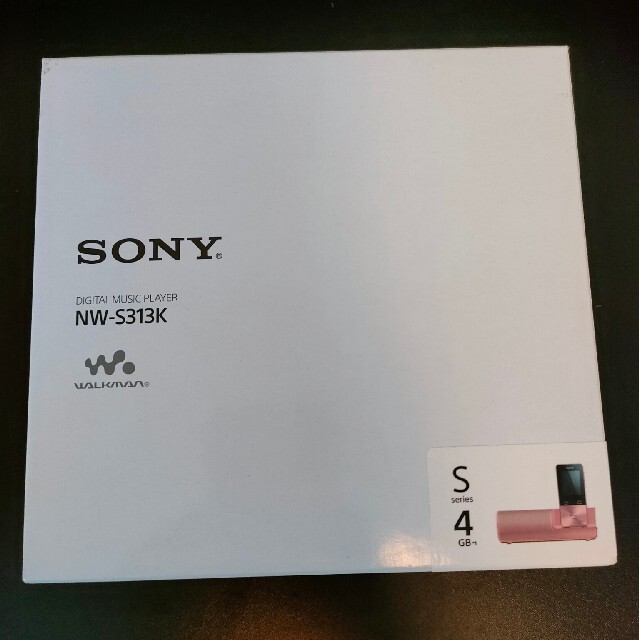 WALKMAN(ウォークマン)のSONY  ウォークマン Sシリーズ NW-S313K(PI) スマホ/家電/カメラのオーディオ機器(ポータブルプレーヤー)の商品写真