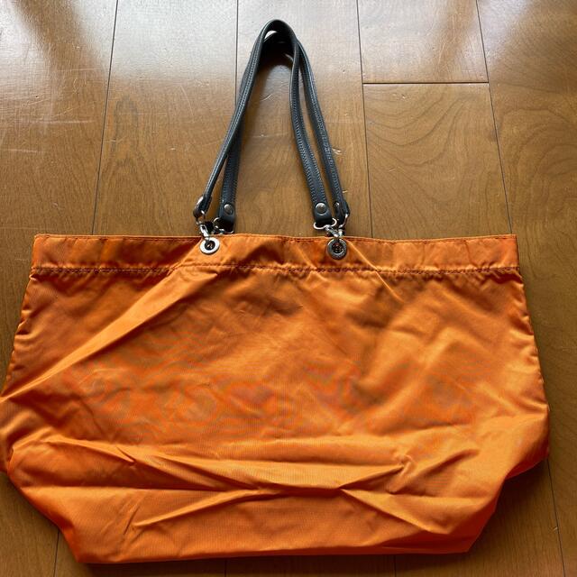 un jour un sac オレンジ　トートバッグ