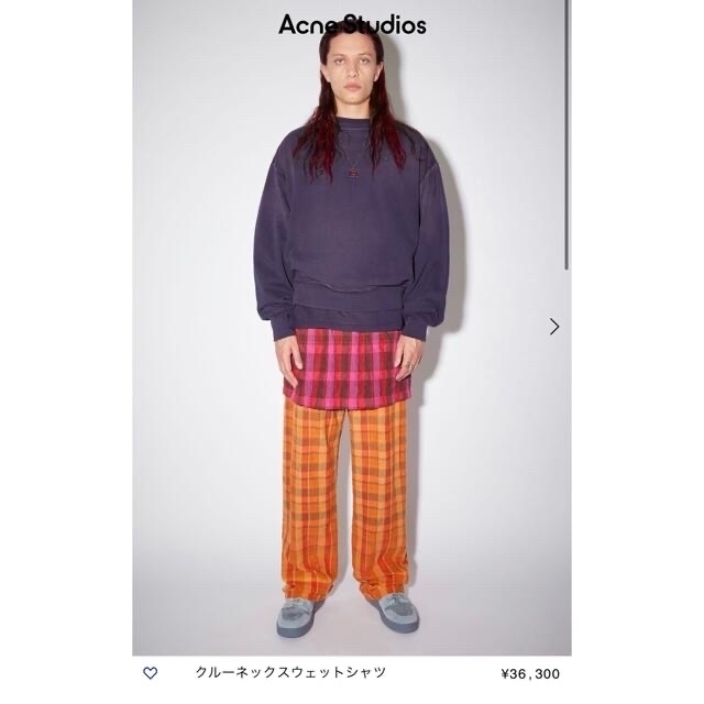 定価36300円21aw Acne studios Faceパッチロゴスウェット