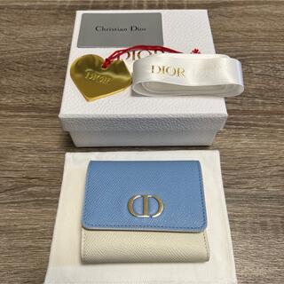 クリスチャンディオール(Christian Dior)の美品　クリスチャンディオール　ロータスウォレット　三つ折り財布　レザー(財布)