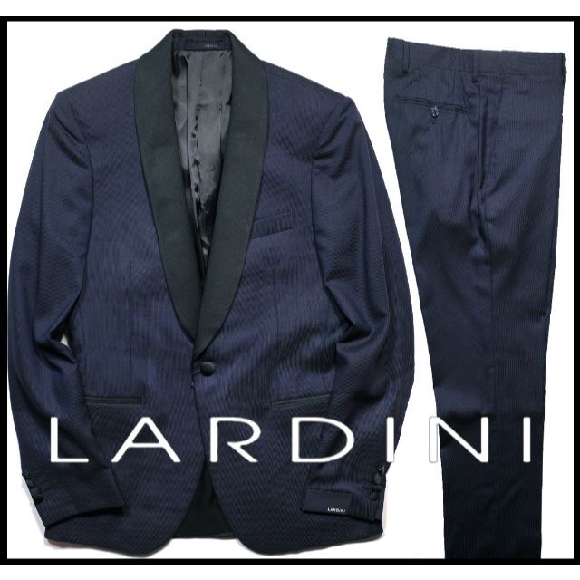 新品18.6万 LARDINI ラルディーニ ショールラペル1釦ウールスーツ46