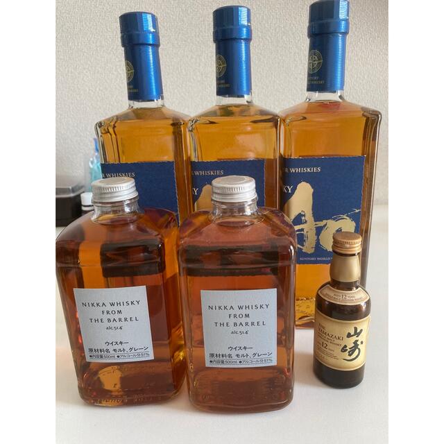 SUNTORY(サントリー)の碧3本ニッカ フロムザバレル2本山崎12年酒