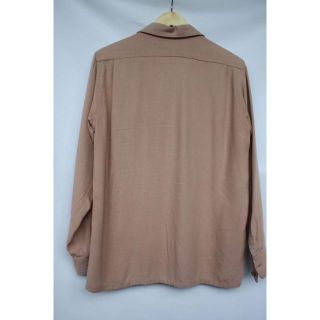 50s ギャバジン シャツ オープンカラー 暗いピンクの通販 by g's shop