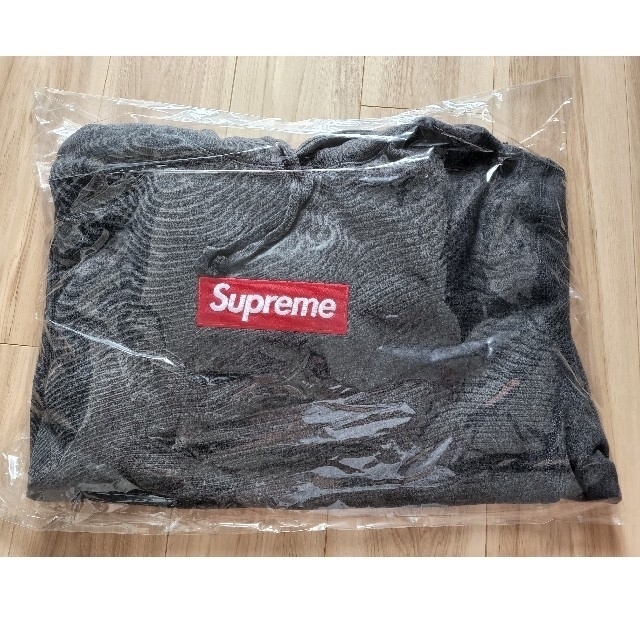Supreme Box Logo Hooded Sweatshirt L グレー