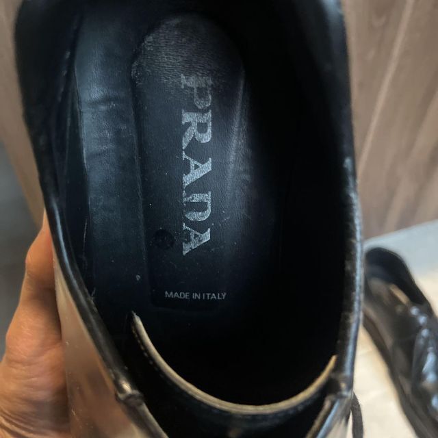 PRADA レザー スクエアシューズ 7