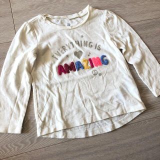 ベビーギャップ(babyGAP)のトップス　90 95 長袖　女の子　ロンT gap ベビー　Tシャツ　(Tシャツ/カットソー)