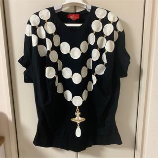ヴィヴィアンウエストウッド(Vivienne Westwood)のVivienneWestwood パール オーブ プリント カットソー(Tシャツ(半袖/袖なし))
