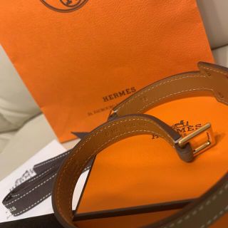 HERMES エルメス オーケリー ゴールド ブレスレット エトゥープ 新品箱付
