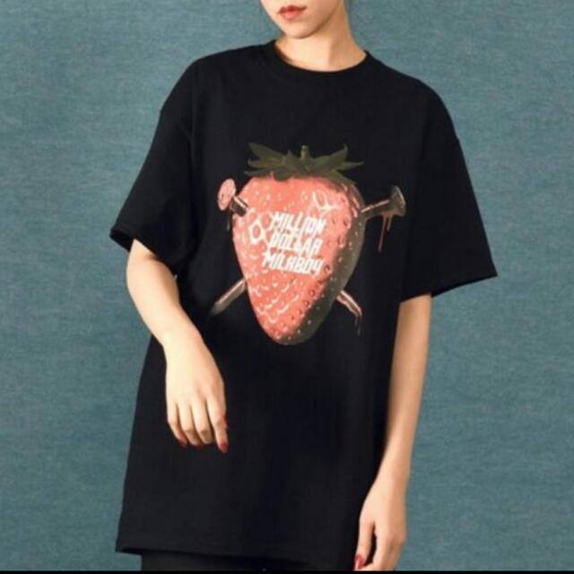 MILKBOY(ミルクボーイ)のMILKBOY berry いちごMDMTシャツ  新品串刺しベリー   メンズのトップス(Tシャツ/カットソー(半袖/袖なし))の商品写真