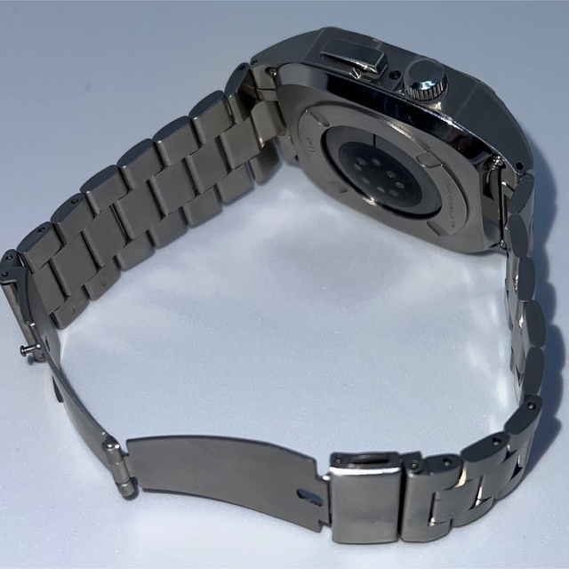 Apple Watch(アップルウォッチ)のApple Watch 45mm ステンレスケース&ベルト　美品 メンズの時計(腕時計(デジタル))の商品写真