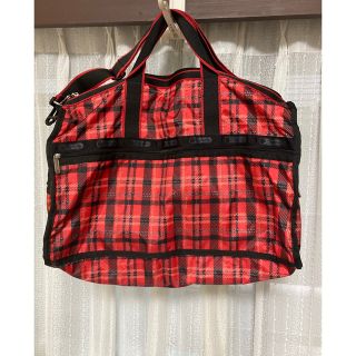 [お値下げ]超美品　LeSportsac  チェック柄ボストンバッグ