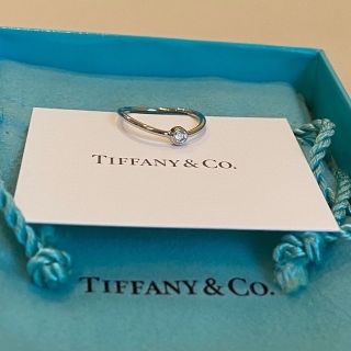 ティファニー(Tiffany & Co.)のティファニー　Tiffany&co  ウェーブシングルロウ　PT ダイヤモンド(リング(指輪))