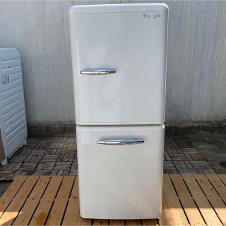 送料込 エディオンオリジナル レトロデザイン冷蔵庫 150L 2019年製