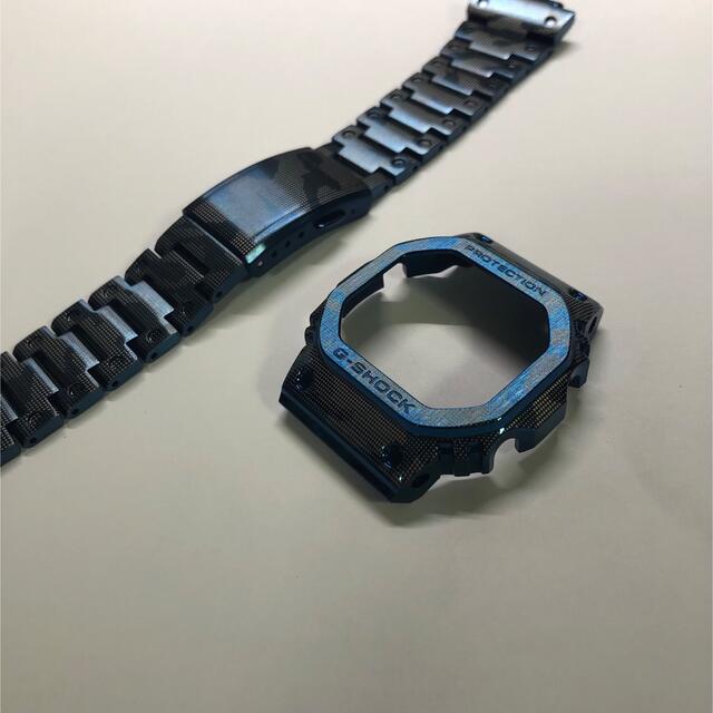 5610系　カスタム　ステンレス製パーツ 青色迷彩　カモフラ メンズの時計(その他)の商品写真