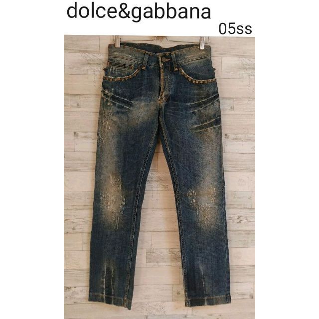 dolce&gabbana 05ss スタッズ　ベルト　パンツ　アーカイブ