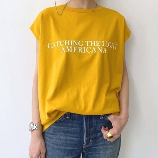 L'Appartement DEUXIEME CLASSE(アパルトモンドゥーズィエムクラス)の【Americana/アメリカーナ】N/S LOGO TEE レディースのトップス(カットソー(半袖/袖なし))の商品写真