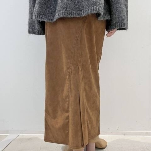 L'Appartement DEUXIEME CLASSE(アパルトモンドゥーズィエムクラス)の新品タグ付き Artificial Leather Maxi Skirt 38 レディースのスカート(ロングスカート)の商品写真