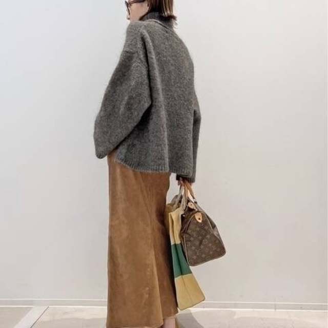 L'Appartement DEUXIEME CLASSE(アパルトモンドゥーズィエムクラス)の新品タグ付き Artificial Leather Maxi Skirt 38 レディースのスカート(ロングスカート)の商品写真