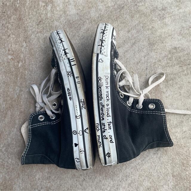 【CONVERSE】ALL STAR 落書き リメイク スニーカー