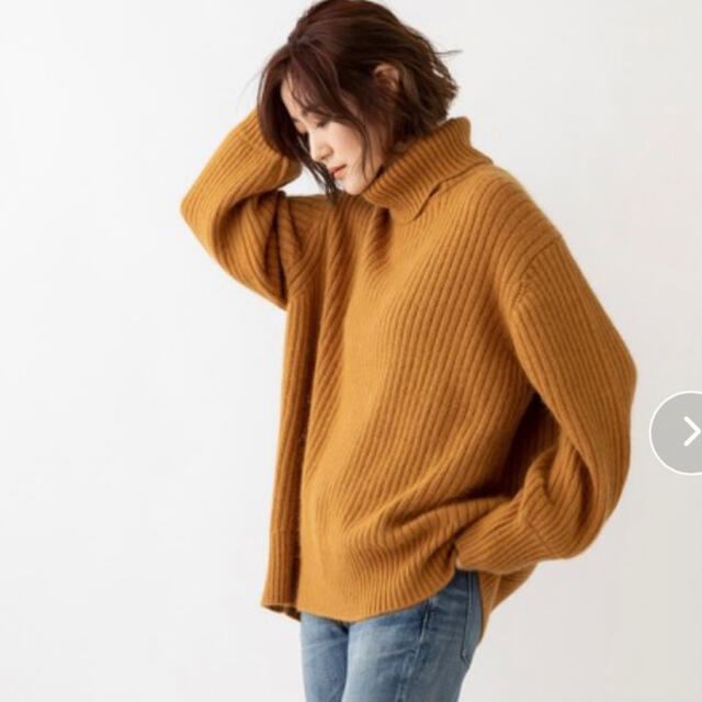 sono 21FW キャメル　エッセンシャル タートルネックニット