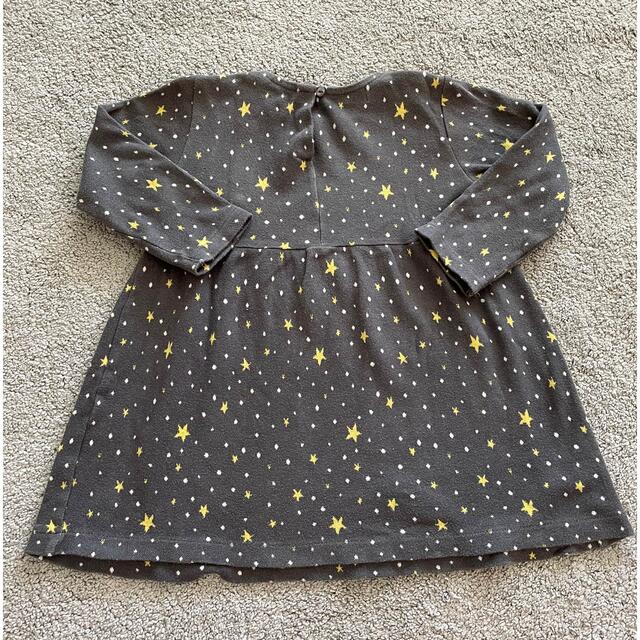 ZARA KIDS(ザラキッズ)のzarababy ザラベビー 星柄ワンピース 秋冬 98cm キッズ/ベビー/マタニティのキッズ服女の子用(90cm~)(ワンピース)の商品写真