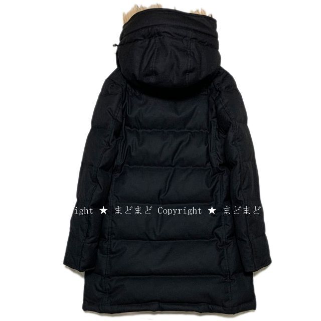 DANTON - DANTON BEAMS 別注 フード ファー ダウンコート 36 黒 DANTON - DANTON BEAMS 別注 フード ファー ダウンコート 36 黒