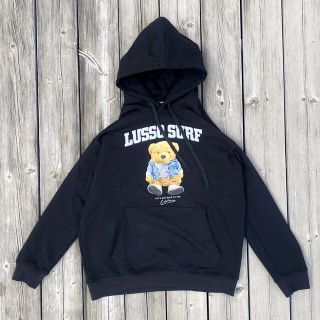 ポロラルフローレン(POLO RALPH LAUREN)の裏起毛で暖かい◎ルッソサーフベアーパーカー　Sサイズ　ブラック　STUSSY(パーカー)