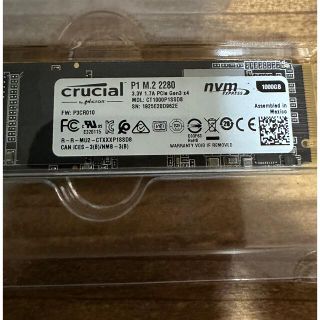 m.2 ssd 1TB crucial NVMe PCIe 2280 (PCパーツ)