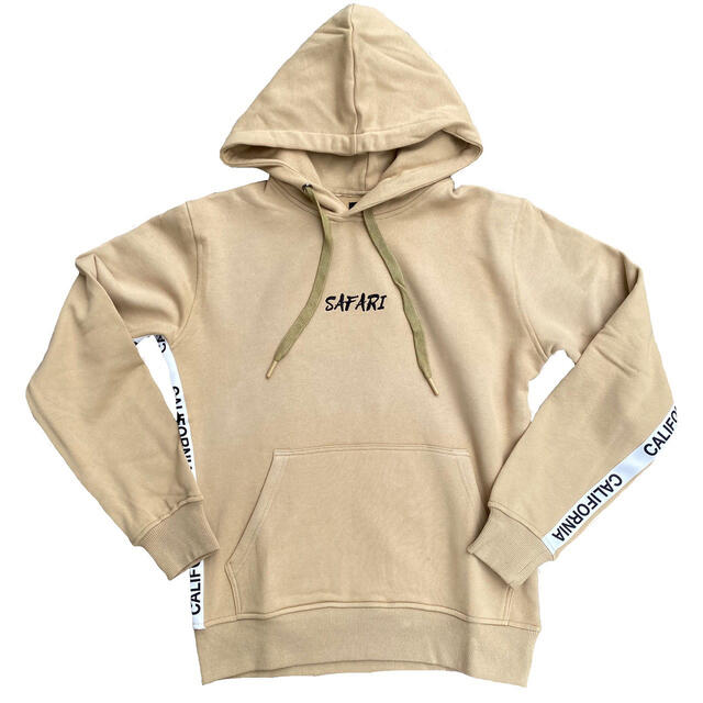 残りわずか！！カリフォルニアテープパーカー　Sサイズ　ベージュ　STUSSY