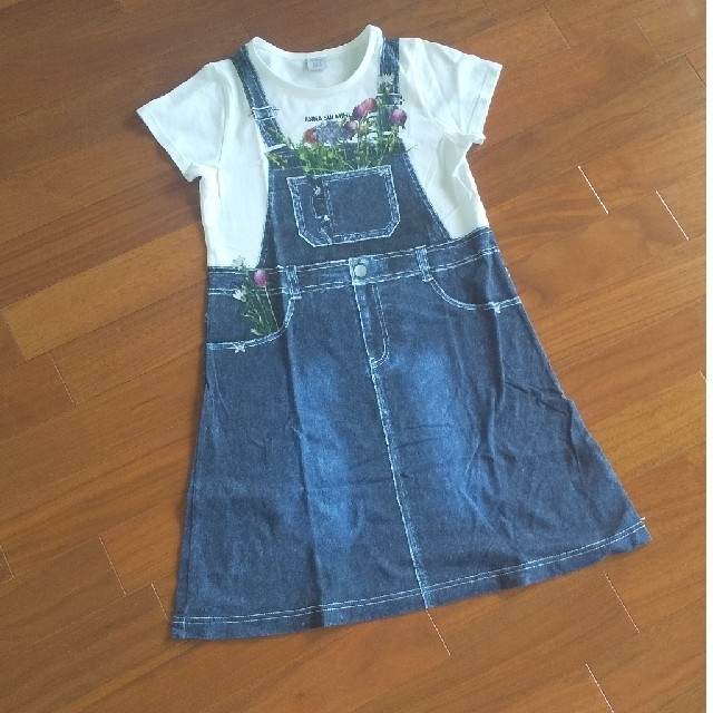 ANNA SUI mini(アナスイミニ)のANNA SUI mini 転写ワンピ 140 キッズ/ベビー/マタニティのキッズ服女の子用(90cm~)(ワンピース)の商品写真