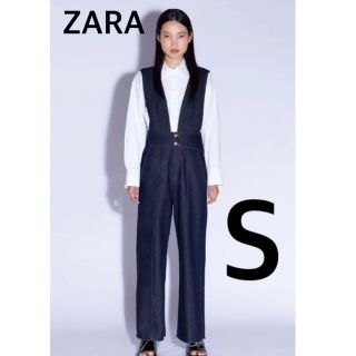 ザラ(ZARA)のZARA  リラックス カット デニム サロペット (サロペット/オーバーオール)